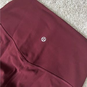 Lululemon Align Leggings Size 4 Red Merlot